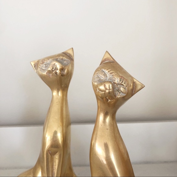 Vintage Brass Cat Figures - Picture 5 of 7